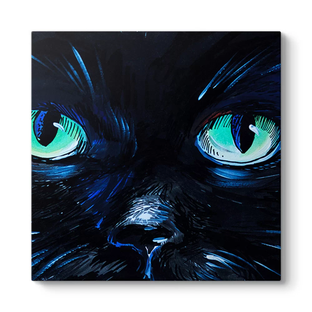 Mavi Kedi Gözleri Tablosu - Model 3